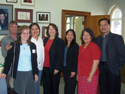 Delegates from the National Migrants Justice Gathering share their concerns and recommendations with MP Maria Minna