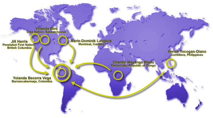 Women of Courage Delegate Map