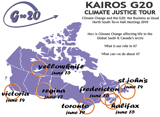 Climate Change & the G20 tour map