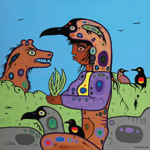 ‘Crane Medicine Woman’ by David Morrisseau