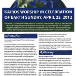 cover – Earth Day Worship