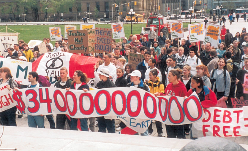 1999 presentation of jubilee debt cancellation petition to the Minister of International Cooperation