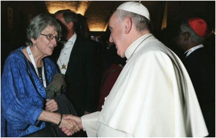 Judith Marshal and Pope Francis