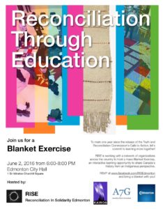 Mass Blanket Exercise poster for Edmonton