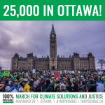 Climate March in Ottawa, November 29, 2015
