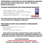 Spanish Migrant Workers Info Session Poster