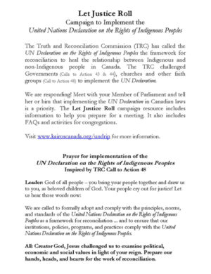 Let Justice Roll: Bulletin Insert (pdf) (2017)