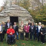 Outside the Iroquoian long-house at the Museum of Ontario Archaeology on October 14