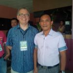 Desmond Jagger-Parsons, Board Chair of KAIROS, with a representative of the Mayor’s Office in a Breakfast Reception in Pagadian City.