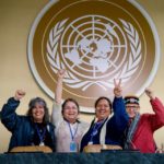 Alma Brooks and other grandmothers at the Permanent Forum -Allan Lissner