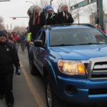 From the Edmonton TRC: Chiefs from the traditional territory of the Plains Cree lead the March