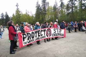 kinder morgan pipeline protest 2018