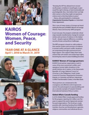 KAIROS WPS Year One at a Glance (pdf) (En, Fr, Es) (2019)