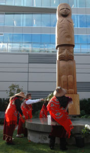 MMIWG Strength and remembrance pole in north Vancouver