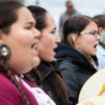 Indigenous Women Drumming