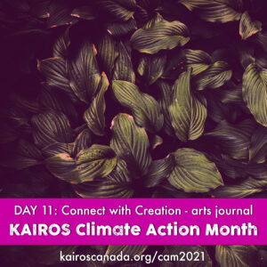 DAY 11 of Climate Action Month: connect with Creation with an arts journal