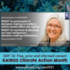 DAY 16 of Climate Action Month: Free, prior and informed consent