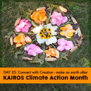 DAY 25 of climate action month, make an earth alter