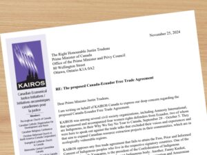 Letter to the PM