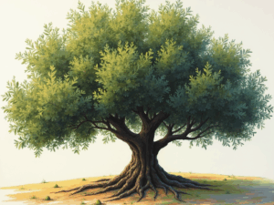 A Green Olive Tree