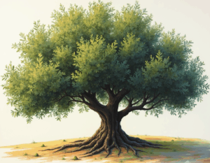 A Green Olive Tree